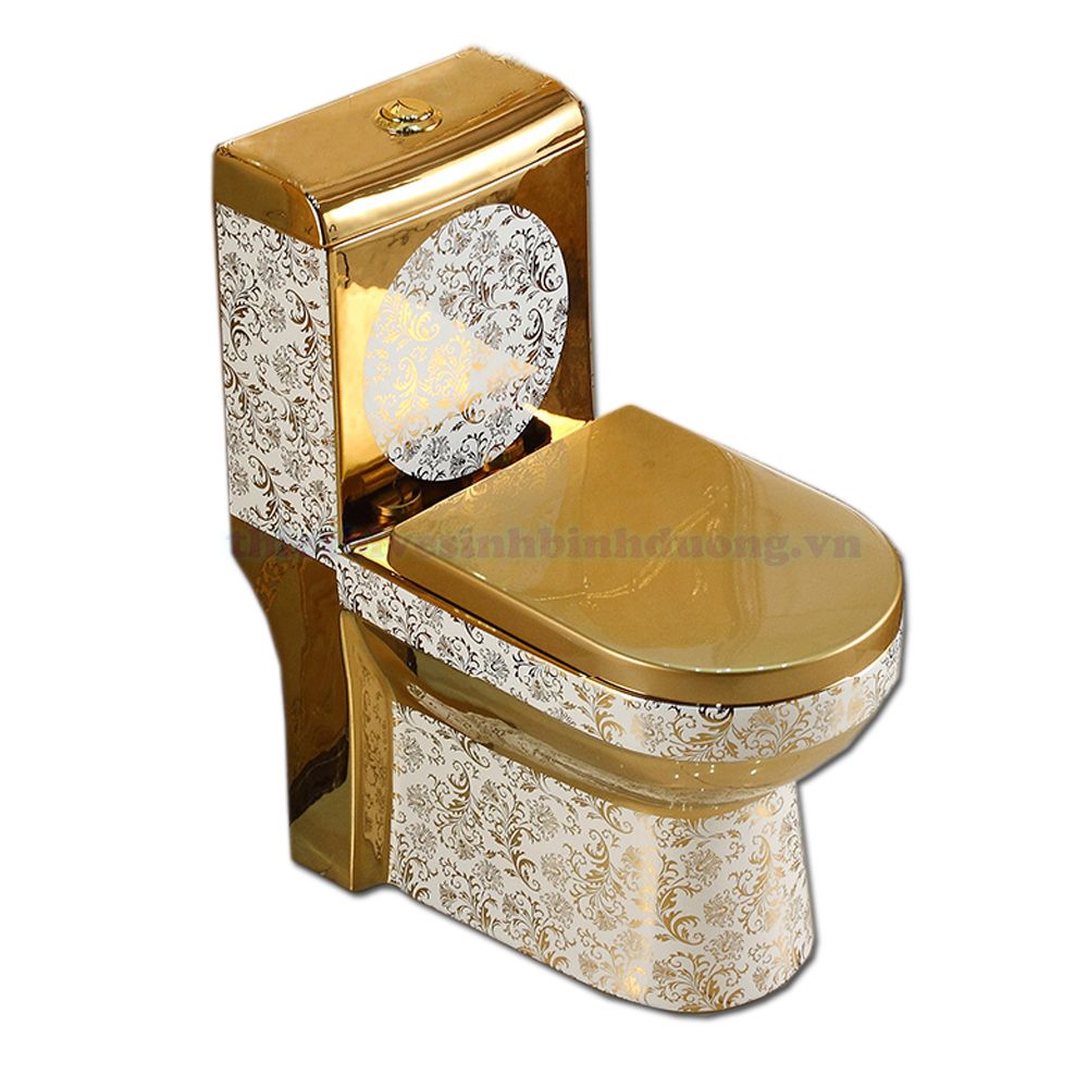 Bồn cầu mạ vàng cao cấp TL 2062 Gold
